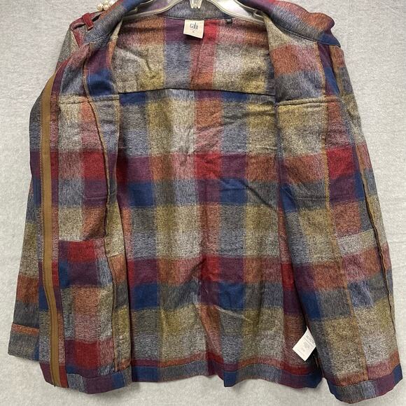 Cabi Style 3555 Plaid Collage Pearl Jacket Shacket Size Medium - Picture 4 of 7